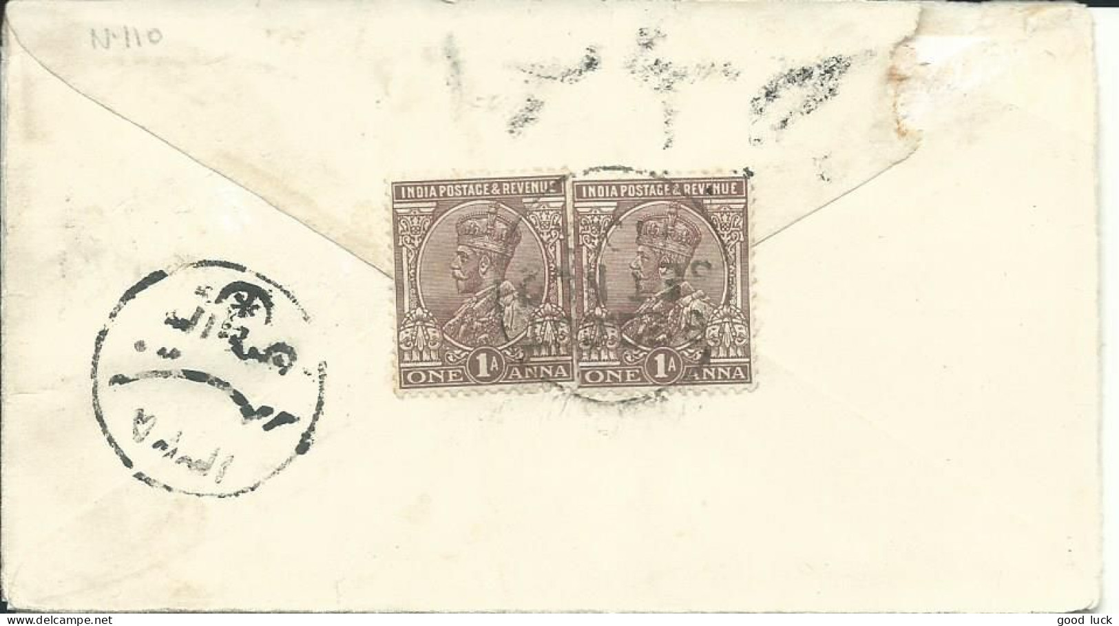 INDE ENTIER 3A  MEHSANA  POUR LA HAYE ( PAYS BAS ) DE 1922LETTRE COVER - Sobres