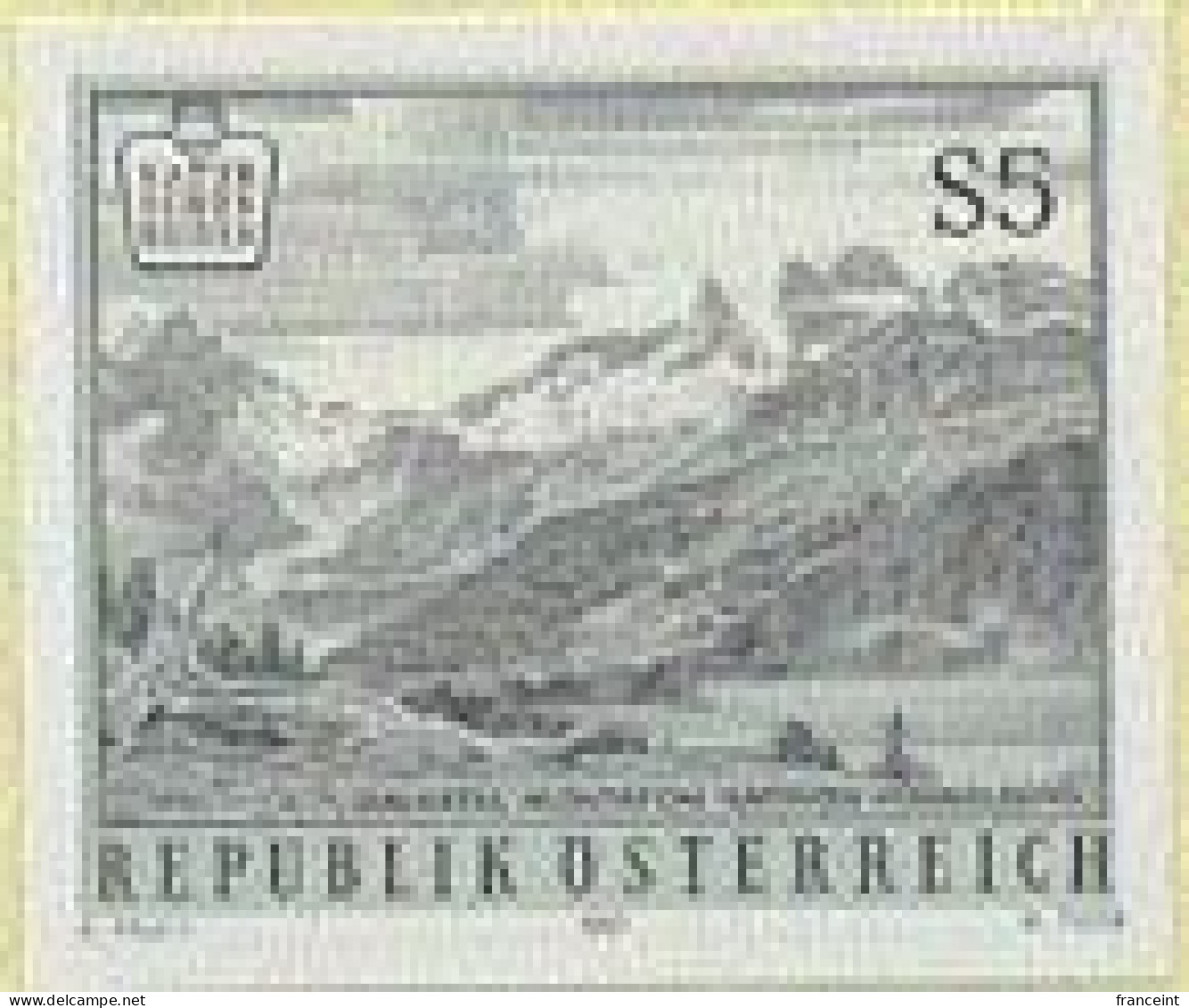 AUSTRIA(1987) Gauertal-Montafon. Black Print. Scott No 1352, Yvert No 1724. - Proeven & Herdruk