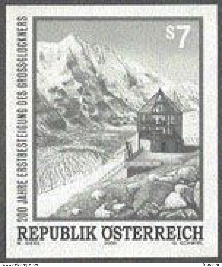 AUSTRIA(2000) Mountain. Black Print. Bicentennial Of First Ascent Of Grossglockner. Scott No 1812. - Essais & Réimpressions