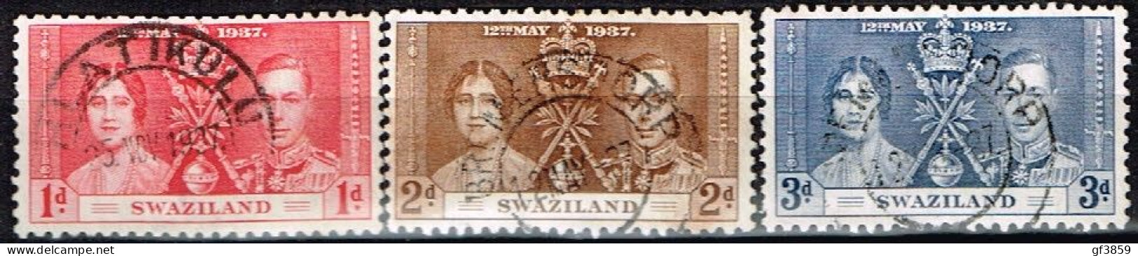 SWAZILAND / Oblitérés / Used / 1937 - Couronnement De Georges VI - Swasiland (...-1967)