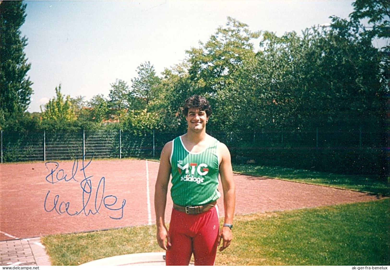 2) Autogramm Kugelstoßer Ralf Kahles MTG Mannheim Frankenthal Pfeifferswörth Neckarplatt Shot Put Putter Lancer Du Poids - Leichtathletik