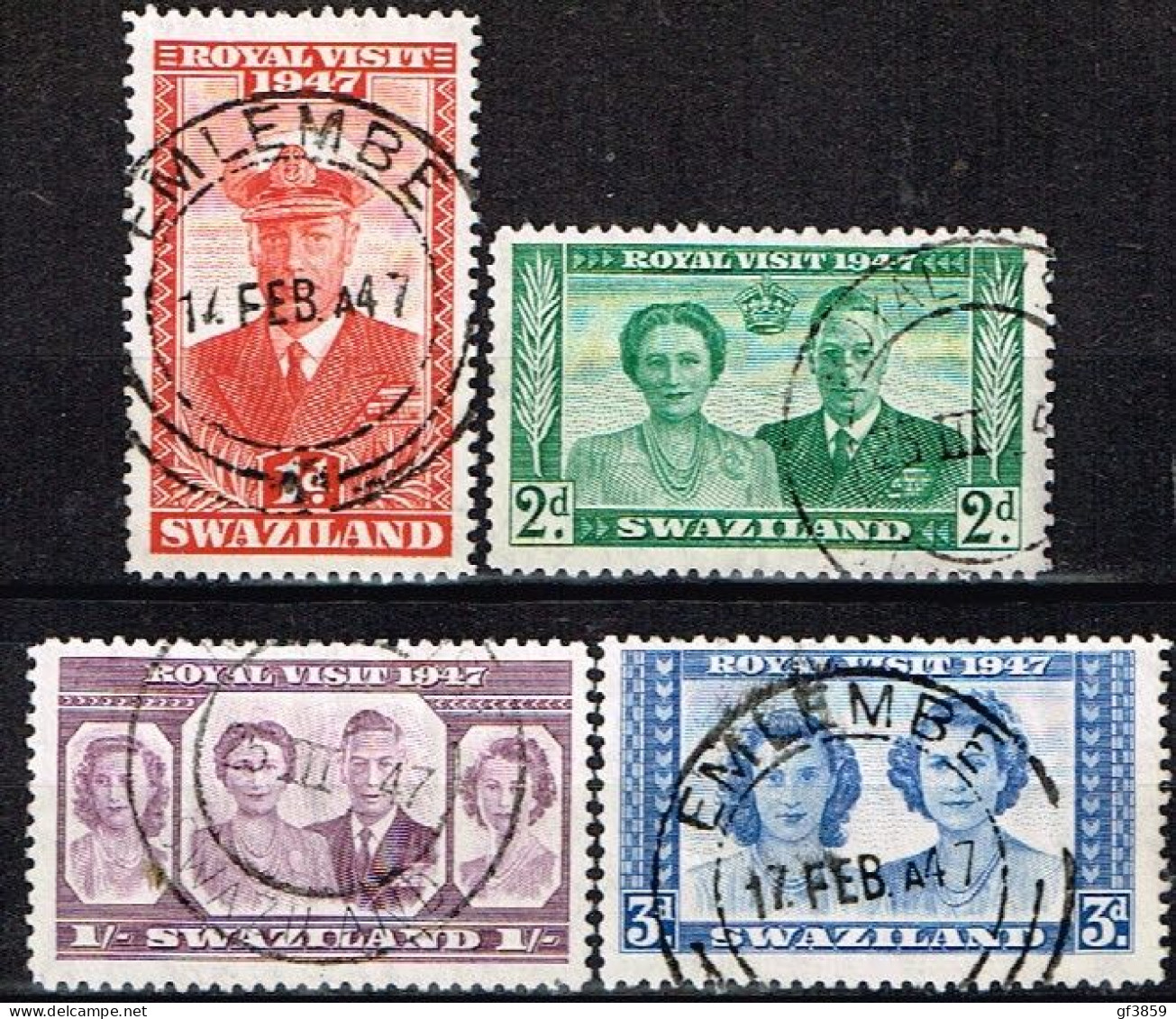 SWAZILAND / Oblitérés / Used / 1947 - Visite Royale - Swaziland (...-1967)