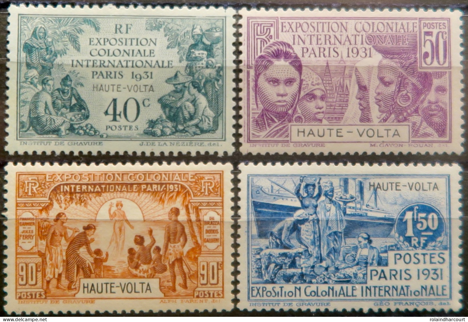 LP3972/191 - 1931 - COLONIES FRANÇAISES - HAUTE VOLTA - SERIE COMPLETE - N°66 à 69 NEUFS* - Neufs