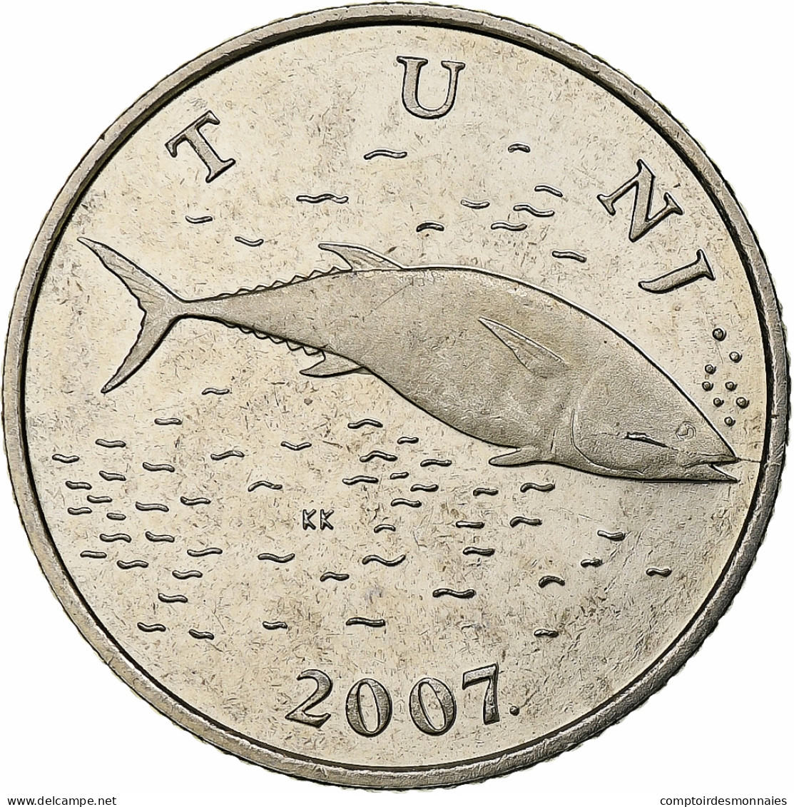 Croatie, 2 Kune, 2007, Cuivre-Nickel-Zinc (Maillechort), FDC, KM:10 - Croazia