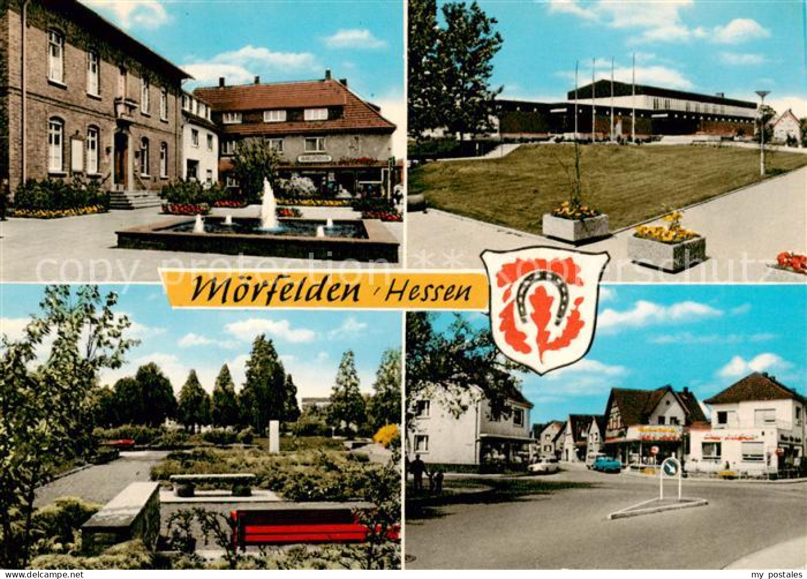 73862942 Moerfelden-Walldorf Rathaus Schule Park Ortspartie Moerfelden-Walldorf - Mörfelden-Walldorf