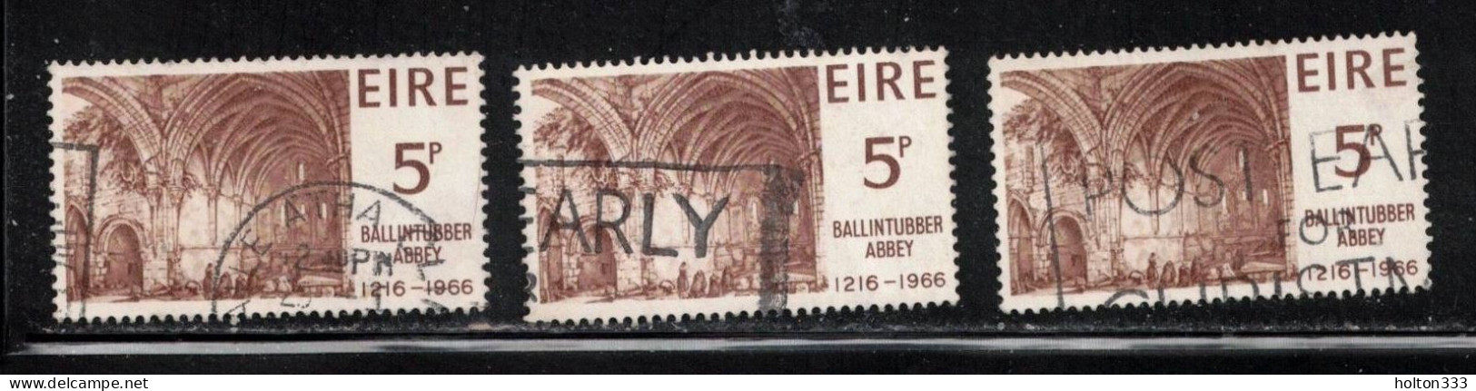 IRELAND Scott # 218 Used X 3 - Ballintubber Abbey - Usati