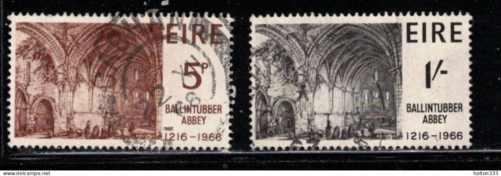 IRELAND Scott # 218-9 Used - Ballintubber Abbey B - Usati