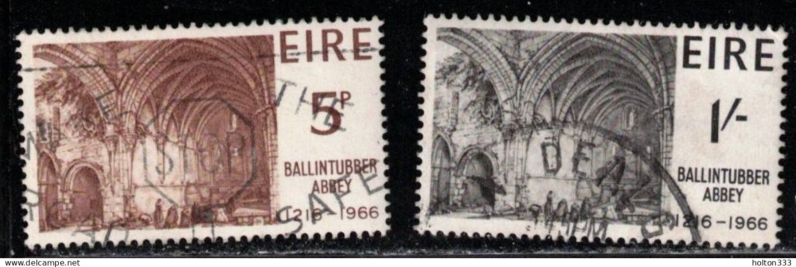 IRELAND Scott # 218-9 Used - Ballintubber Abbey C - Gebraucht