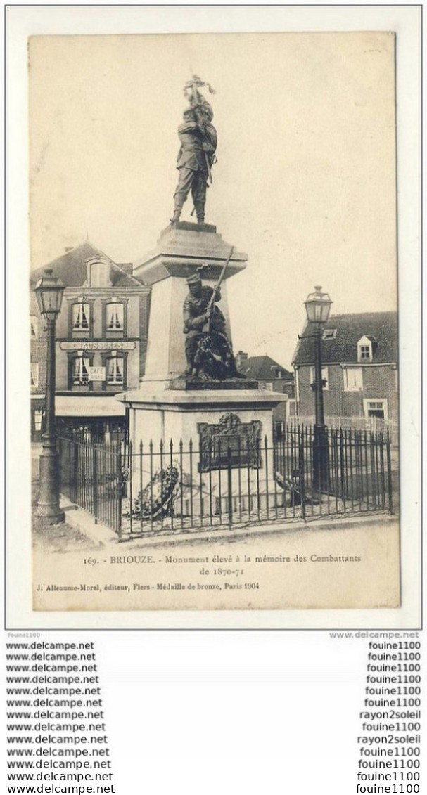 Carte  De Briouze  Monument Aux Morts    ( Recto Verso ) - Briouze