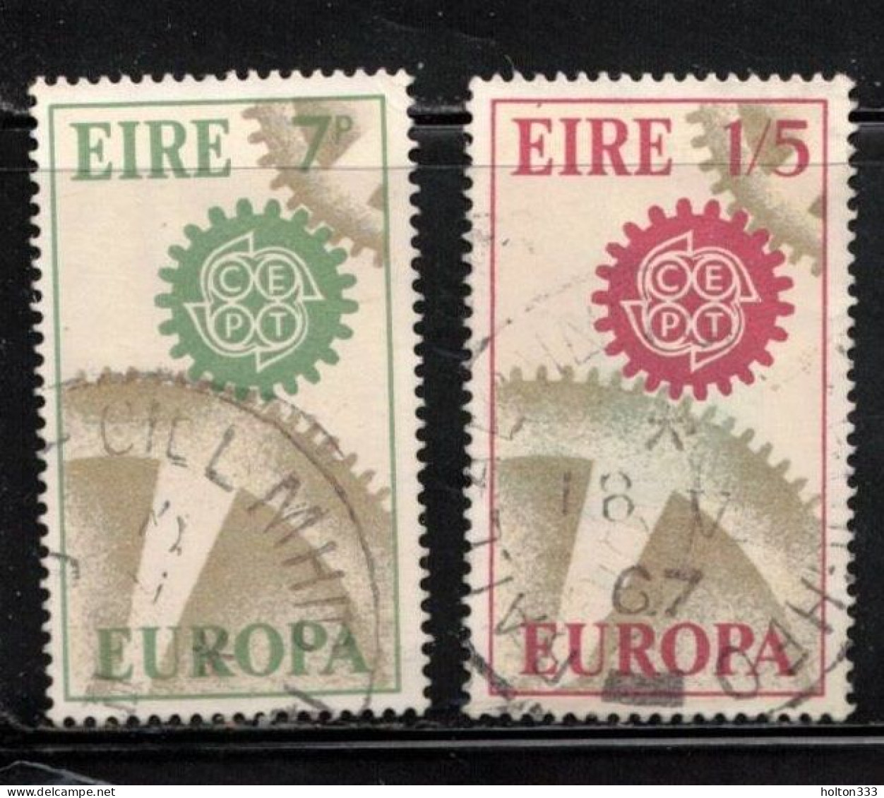 IRELAND Scott # 232-3 Used - 1967 Europa Issue A - Unused Stamps