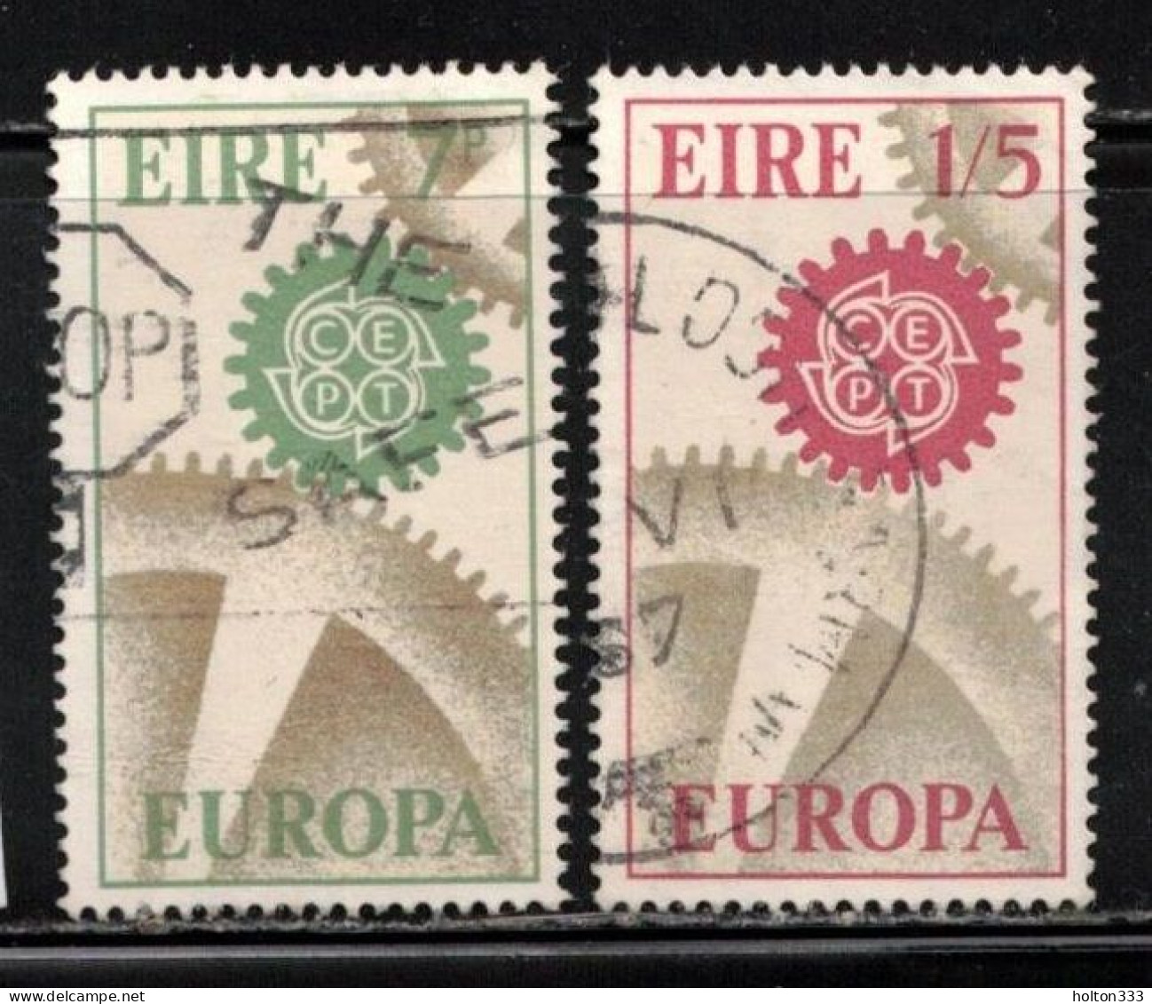 IRELAND Scott # 232-3 Used - 1967 Europa Issue B - Unused Stamps