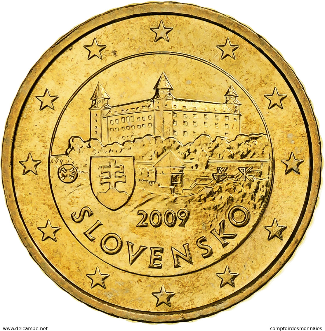 Slovaquie, 50 Euro Cent, 2009, Kremnica, Laiton, FDC, KM:100 - Slowakei