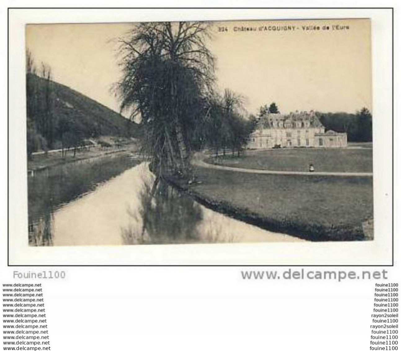 Carte Du Château D' Acquigny Vallée De L' Eure - Acquigny