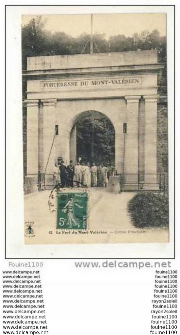 Carte Du Fort Du Mont Valérien ( Suresnes ) Entrée Principale - Mont Valerien