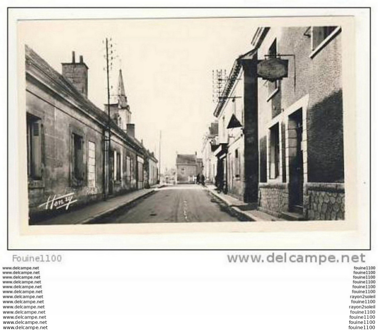 Carte De Semblançay Rue Principale - Semblançay
