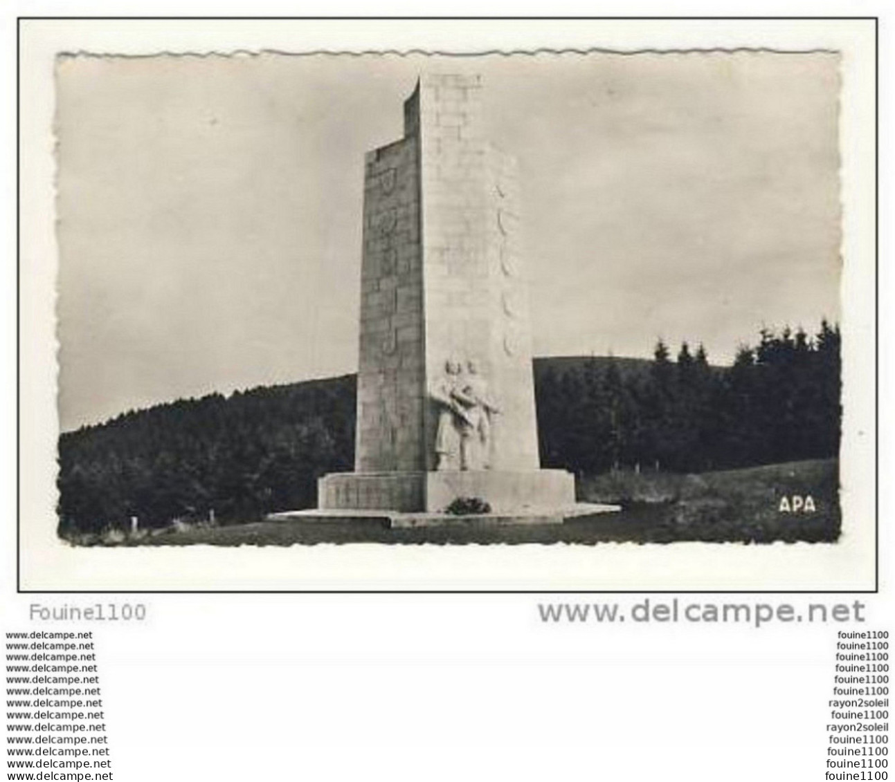 Carte Du Mont Mouchet Monument National à La Résistance Près De Saugues - Saugues