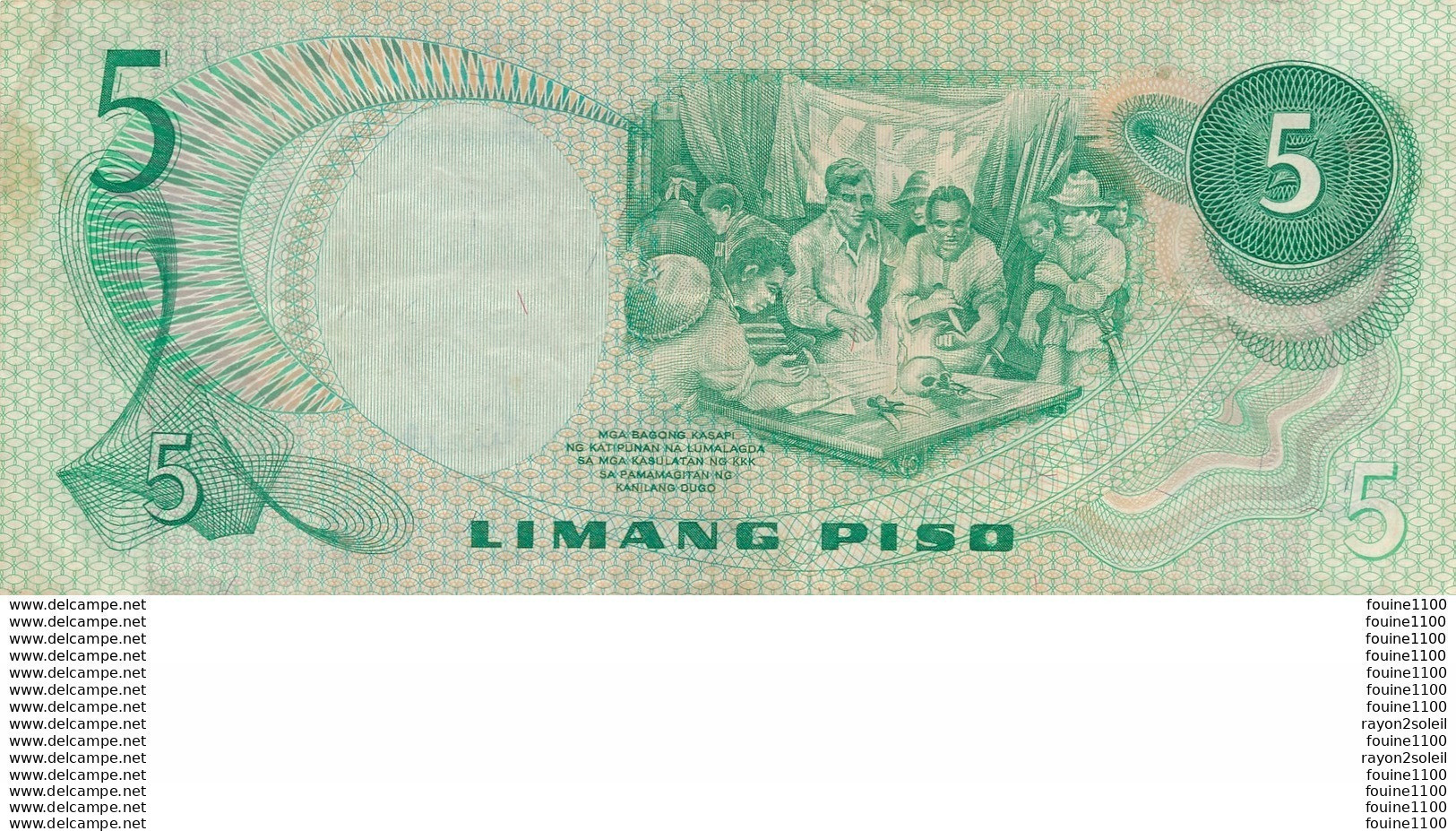 Billet  De Banque 5 Piso Pilipinas - Philippines