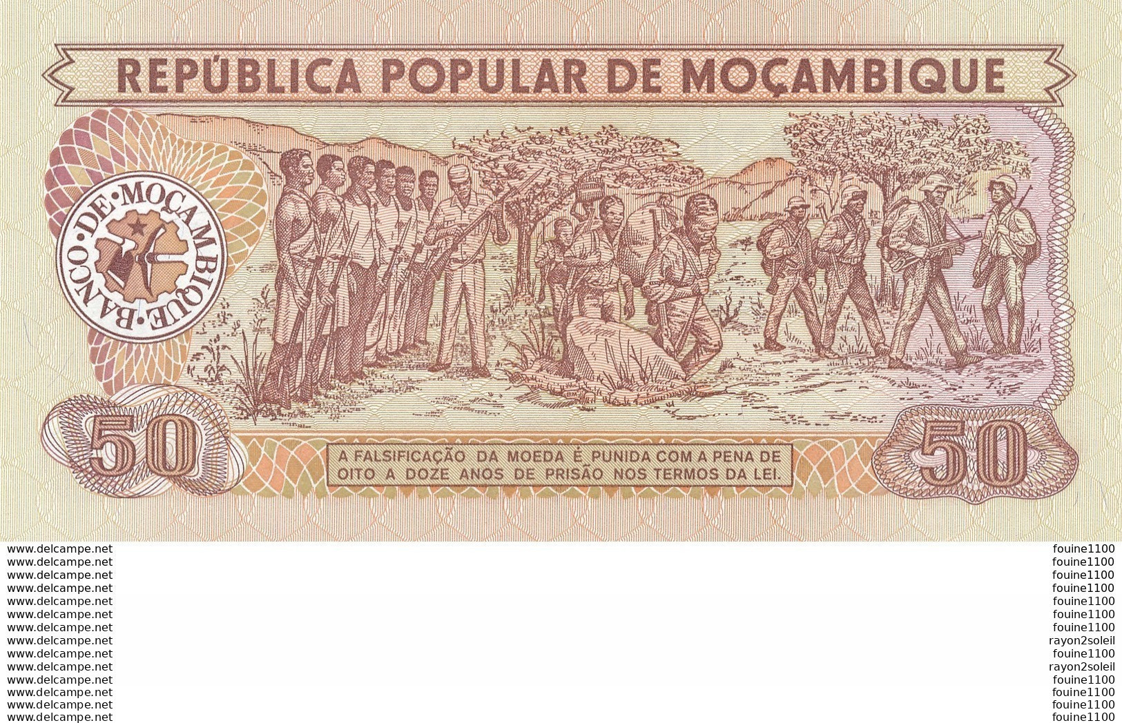 Billet  De Banque  50 Mocambique - Moçambique