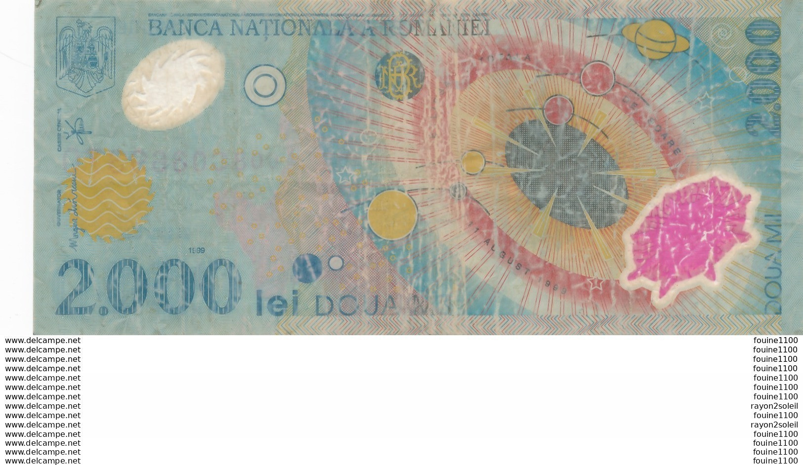 Billet  De Banque  Roumanie  2000  ( Mauvais état ) - Roumanie