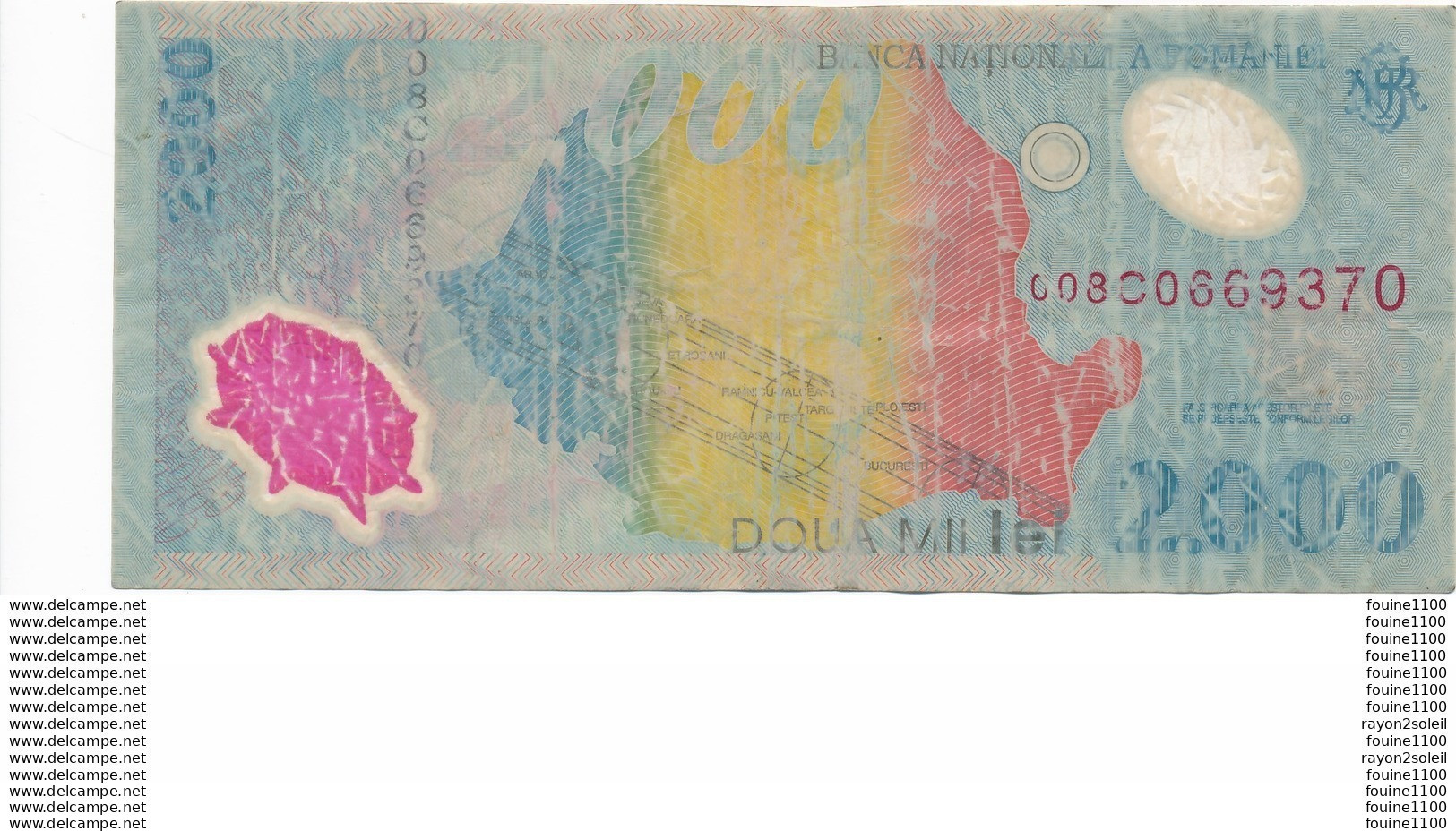 Billet  De Banque  Roumanie  2000  ( Mauvais état ) - Roumanie