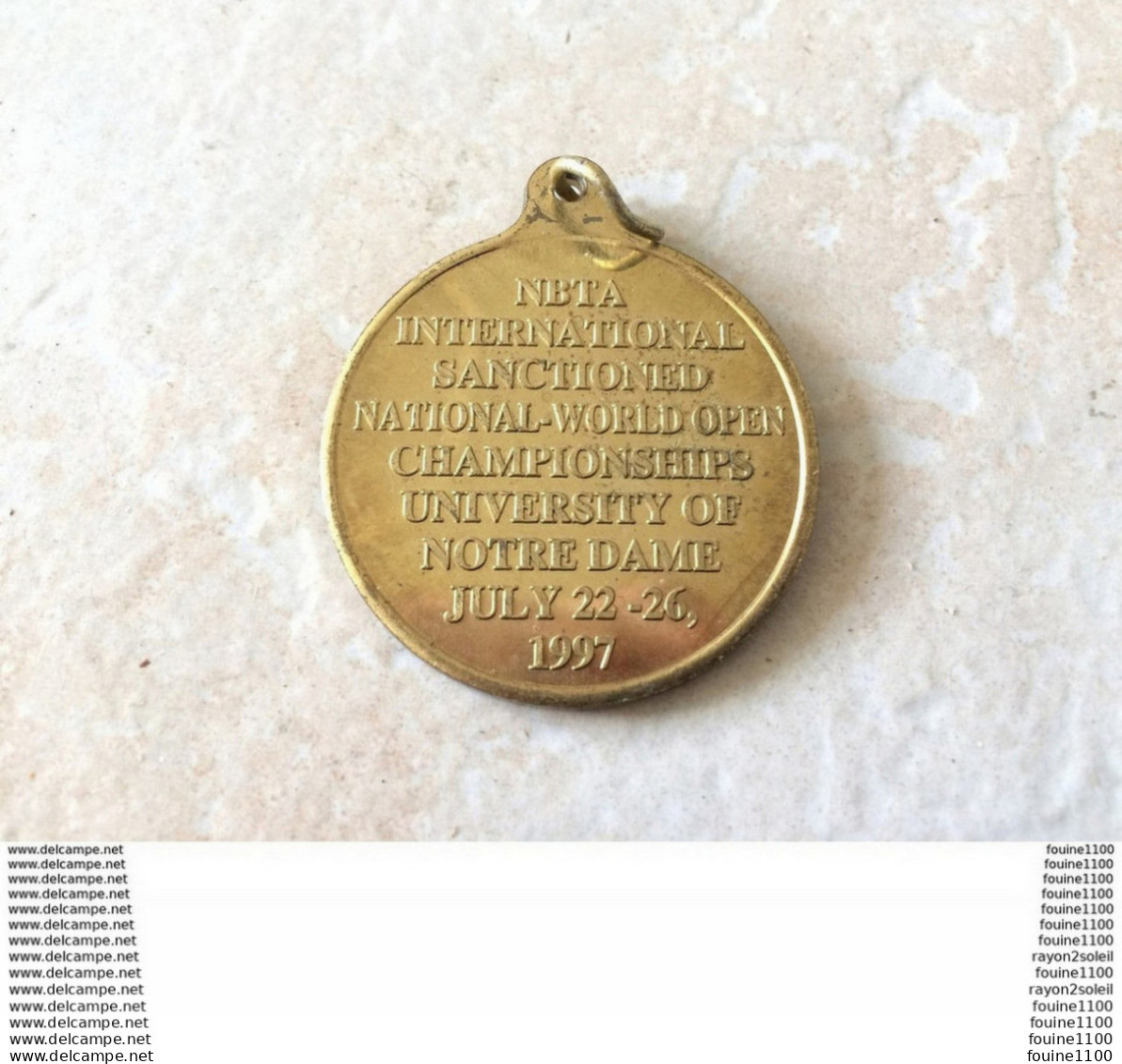 Médaille Majorette NBTA International Sanctioned National World Open Championships University Of Notre Dame July 1997 - Non Classés