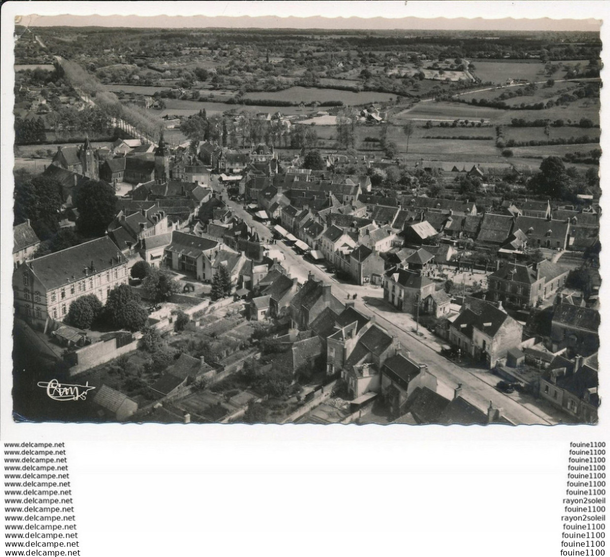 Carte ( Format 15  X 10,5 Cm )  BOULOIRE Vue Aérienne  ( Recto Verso ) - Bouloire
