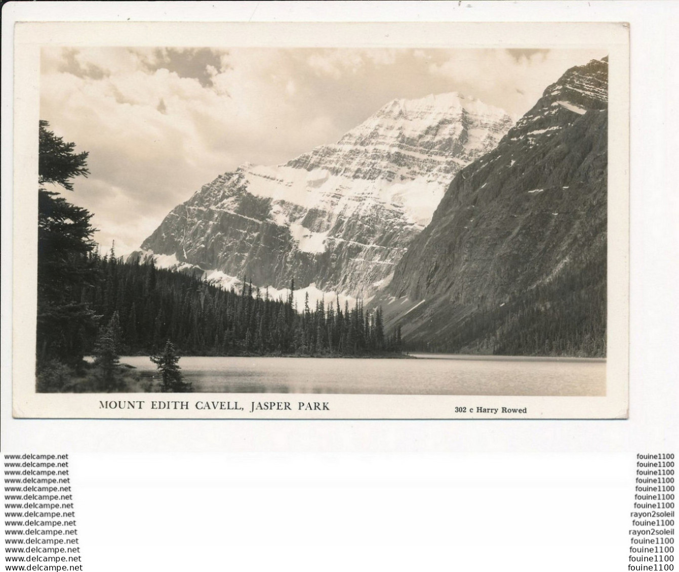 Carte MOUNT EDITH CAVELL JASPER PARK  ( Format C.P.A )( Recto Verso ) - Jasper