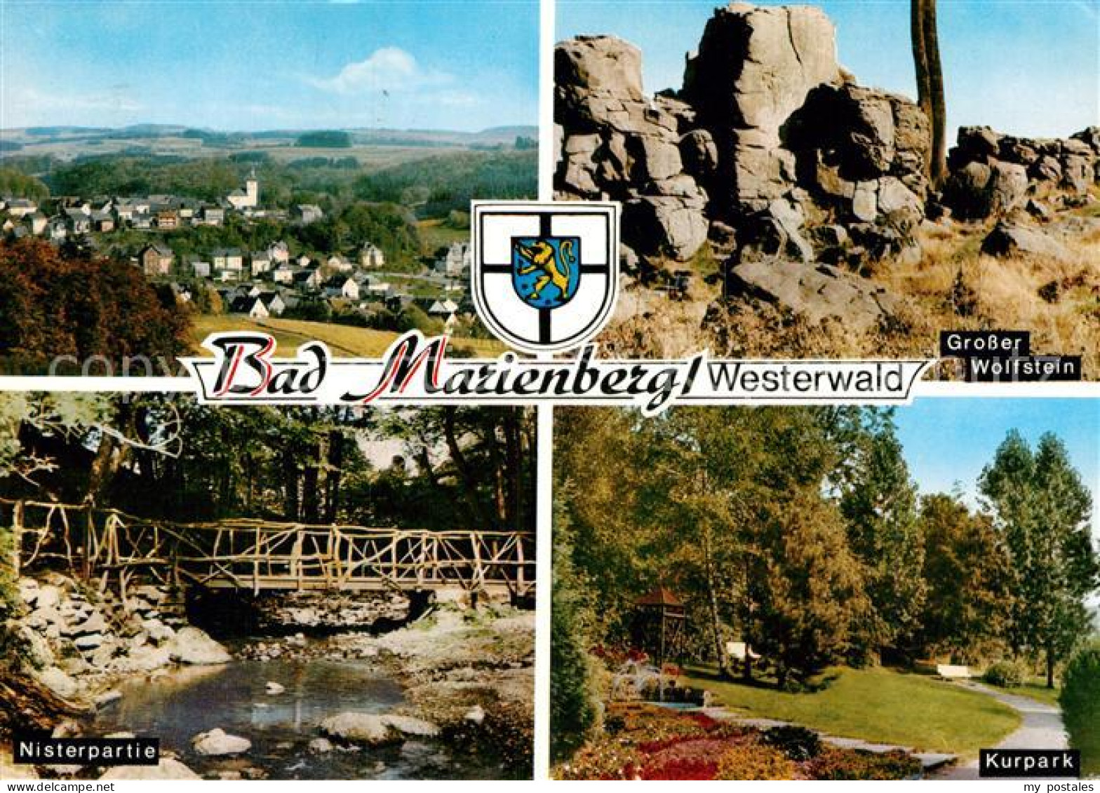 42914554 Bad Marienberg Teilansicht Nisterpartie Kurpark Grosser Wolfstein Bad M - Bad Marienberg