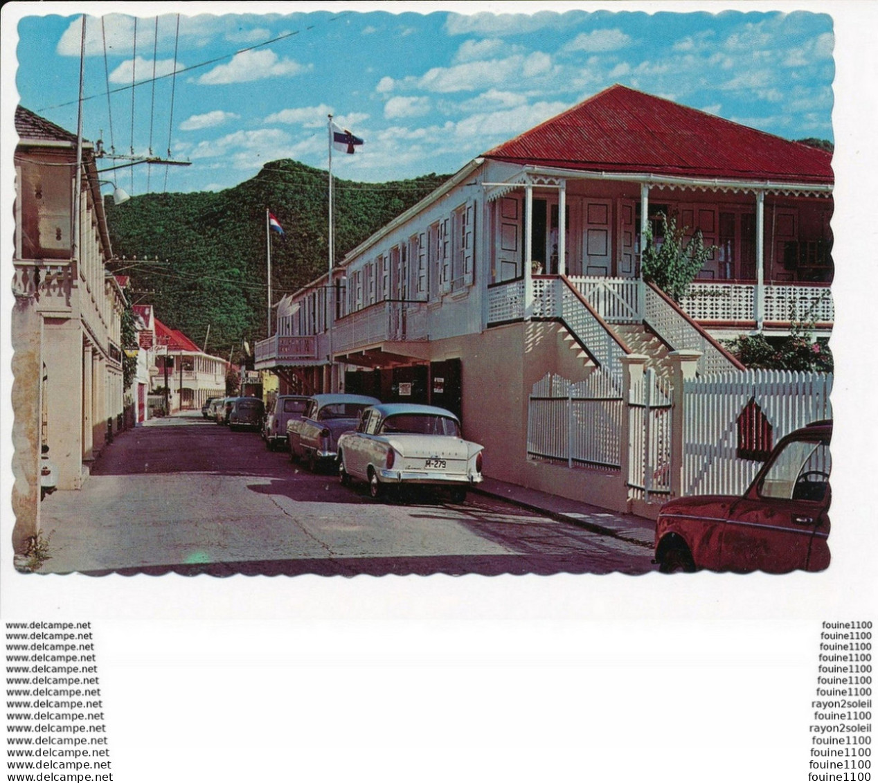 Carte ( Format 15 X 10 Cm )  Front Street Philipsburg  St Maarten Neth  Antilles - Sint-Marteen