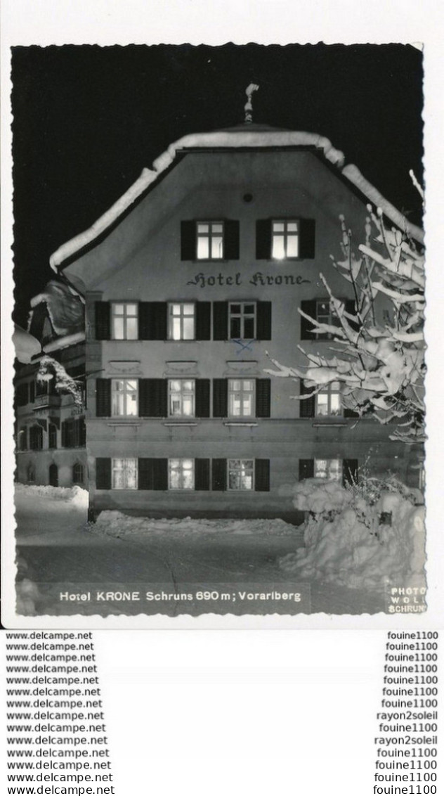 Carte ( Format 15 X 10 Cm )   Hotel Krone Schruns  Vorarlberg - Schruns