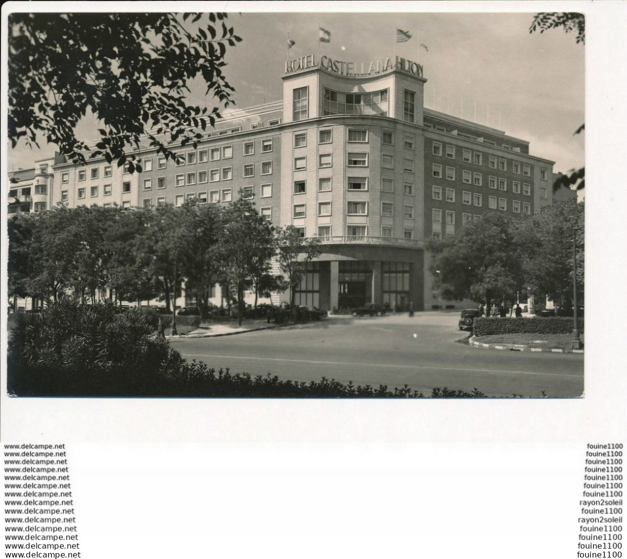 Carte ( Format 15 X 10 Cm ) Madrid  Hotel  Castellana  Hilton - Madrid