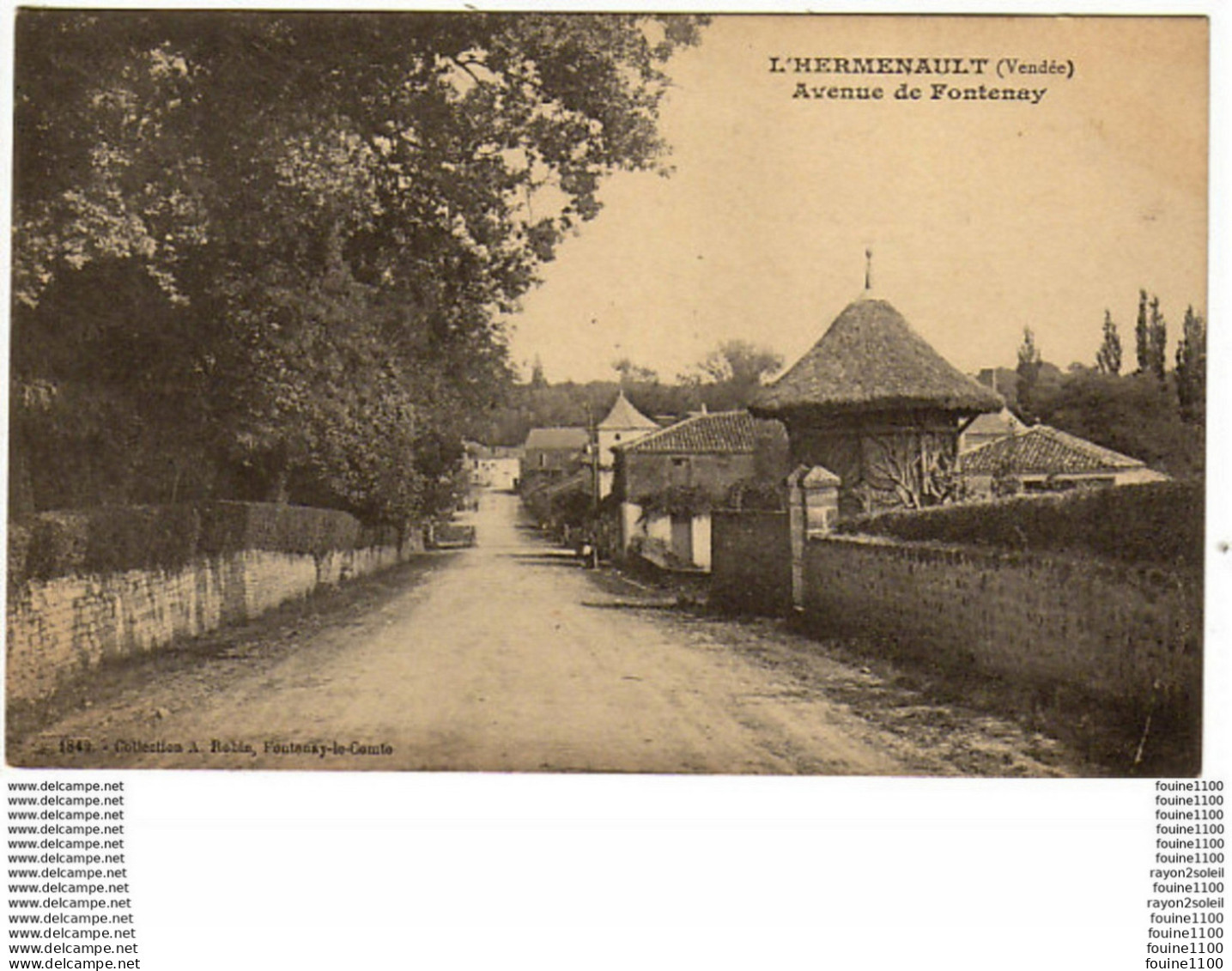 Carte De L'hermenault  Avenue De Fontenay - L'Hermenault