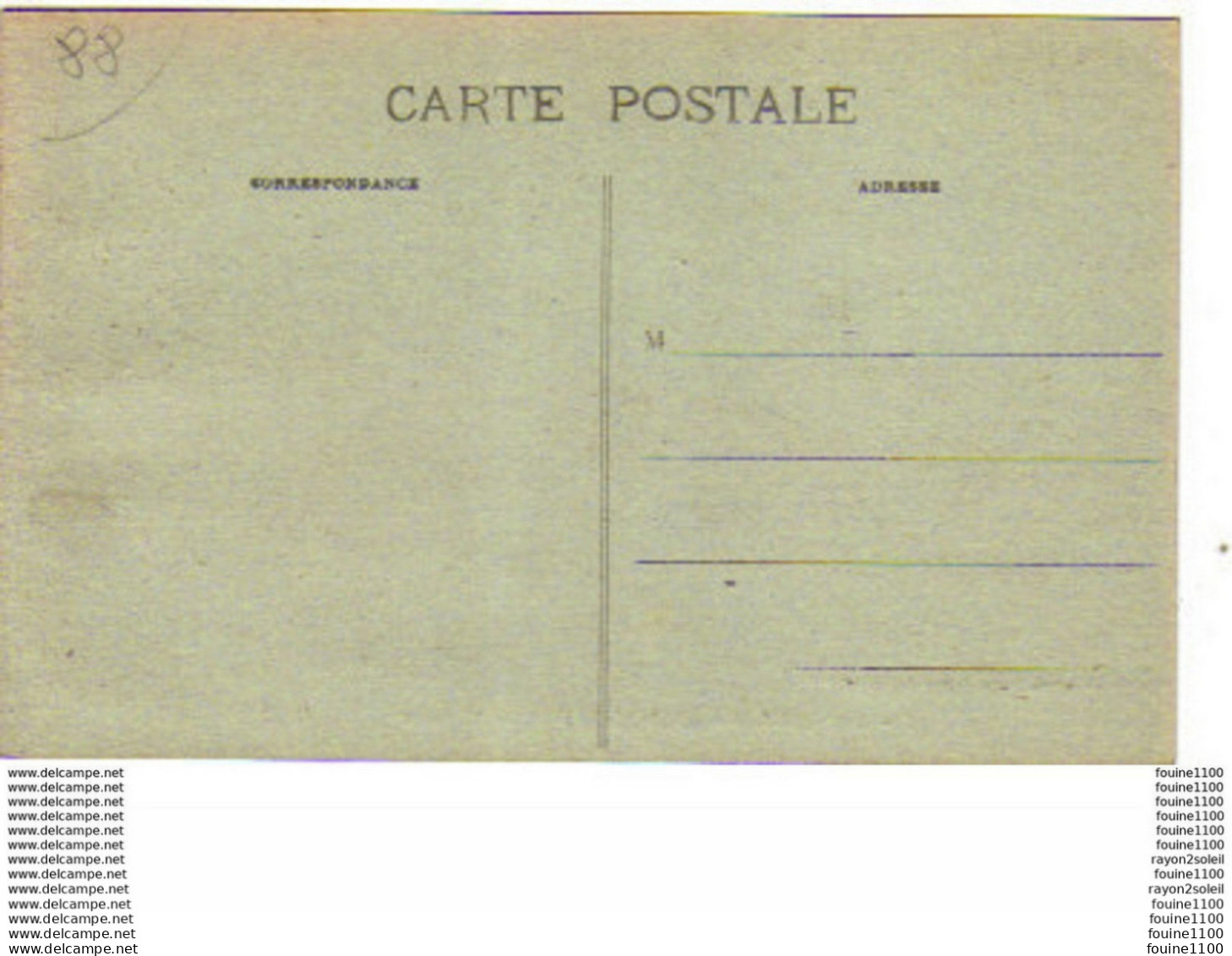 Carte De Saulxures N°35 - Saulxures Sur Moselotte