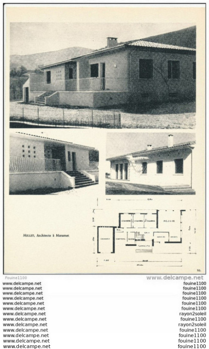 Achitecture Ancien Plan De Maison / Villa ( Architecte MILLET à MAZAMET  ) - Architectuur