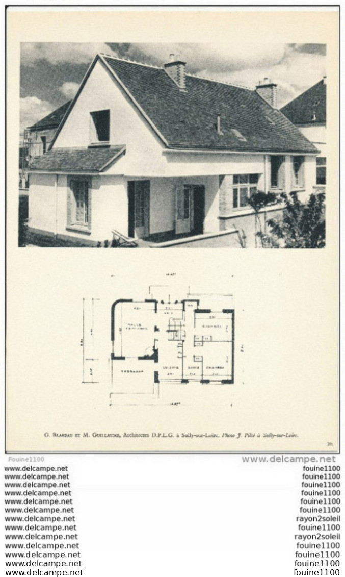 Achitecture Ancien Plan De Maison / Villa ( Architecte BLAREAU Et GUILLAUME à SULLY SUR LOIRE ) Photo Pilté à Sully - Architecture