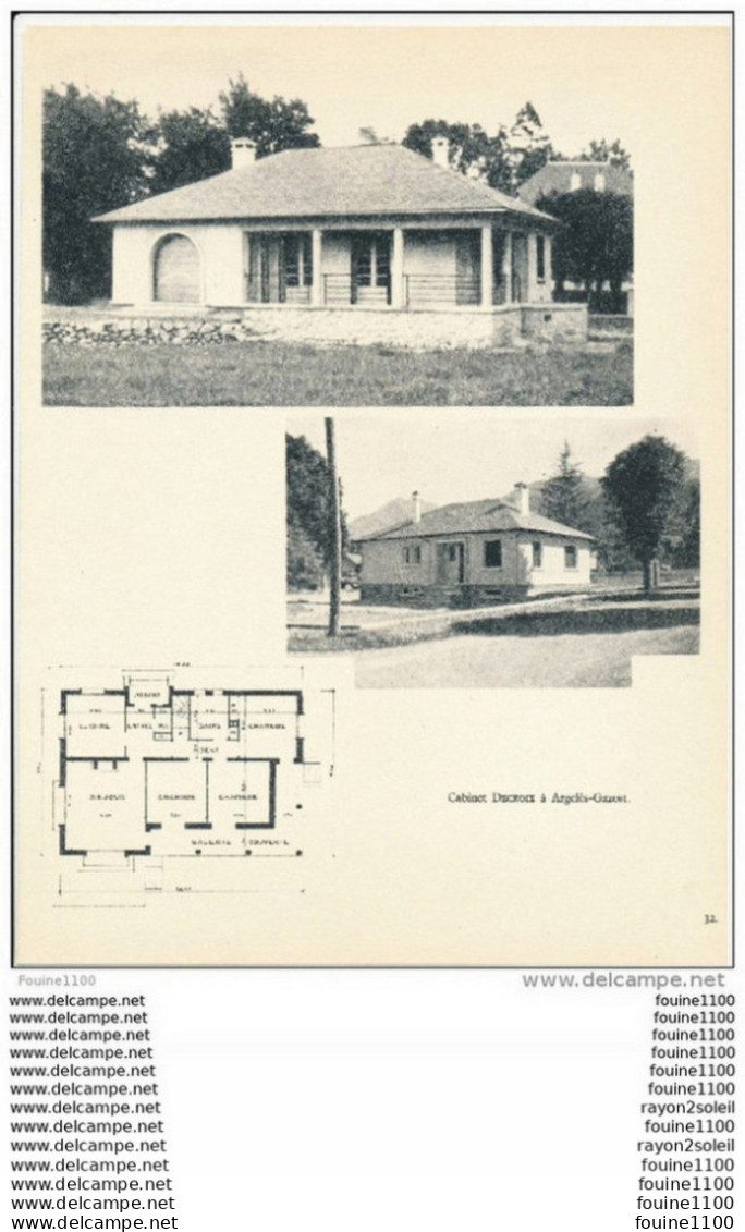 Achitecture Ancien Plan De Maison / Villa ( Architecte Ou Constructeur Cabinet DECROIX à ARGELES GAZOST     ) - Architektur