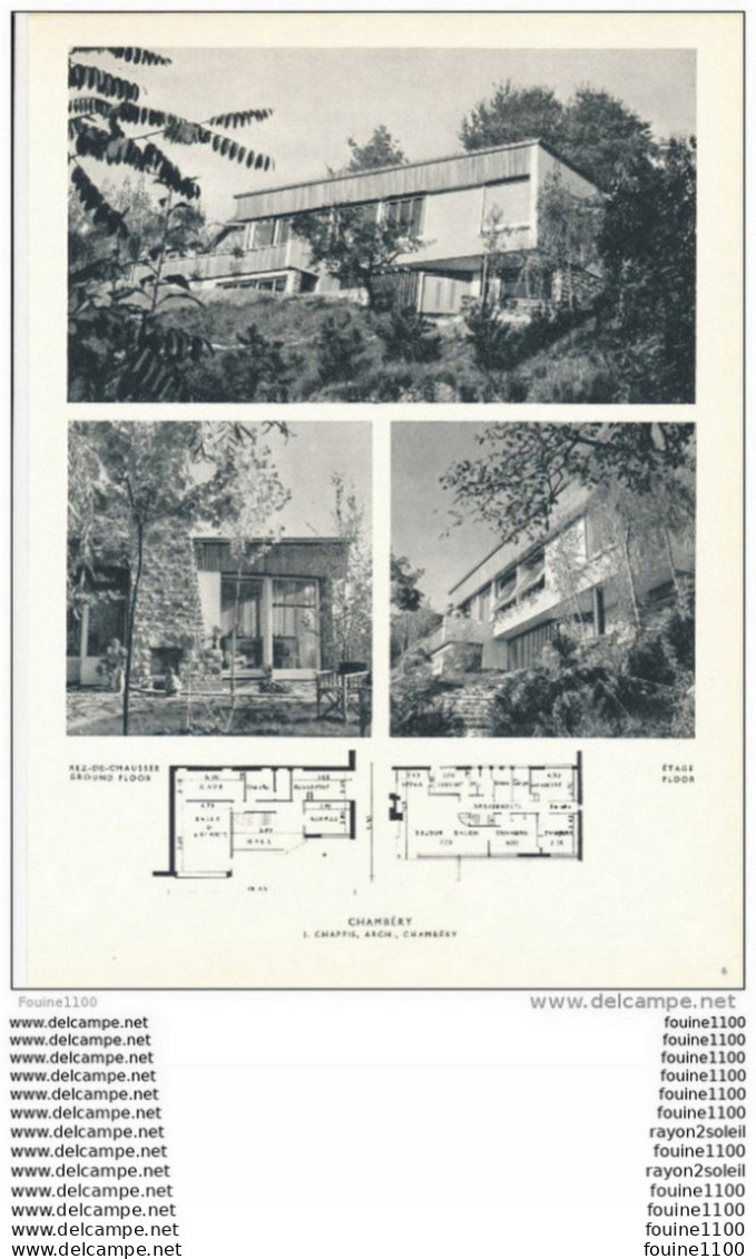 Architecture Ancien Plan De Chalet à CHAMBERY  ( Architecte I. Chappis à CHAMBERY  ) - Architectuur