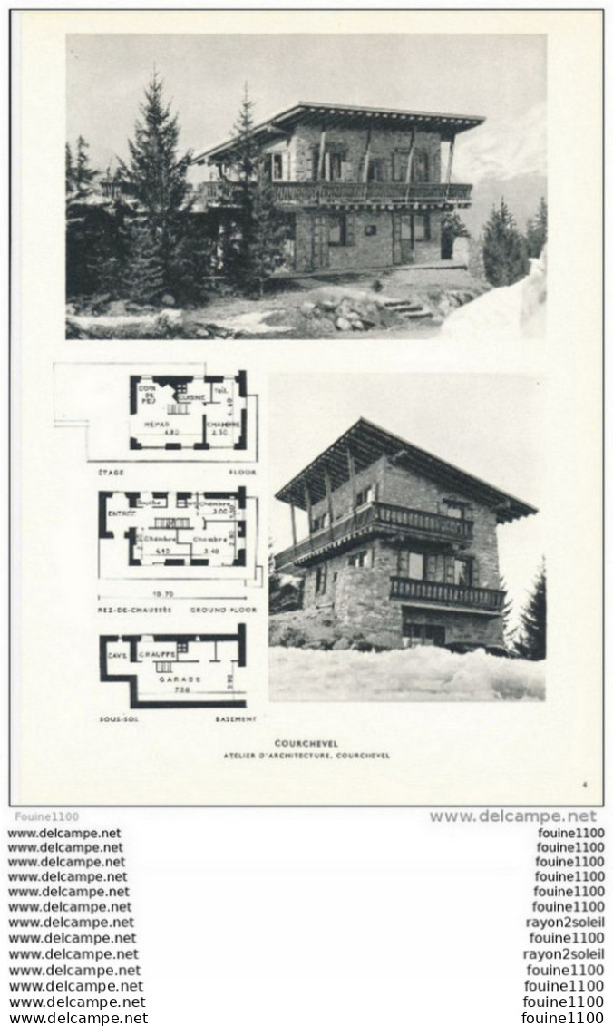 Architecture Ancien Plan De Chalet à COURCHEVEL  ( Atelier D'architecture à Courchevel   ) - Architektur