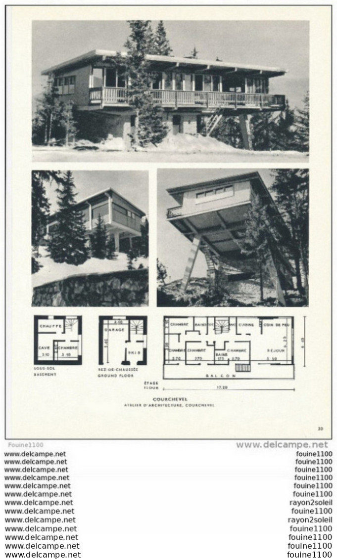 Architecture Ancien Plan De Chalet à COURCHEVEL  ( Atelier D'architecture à Courchevel   ) - Arquitectura