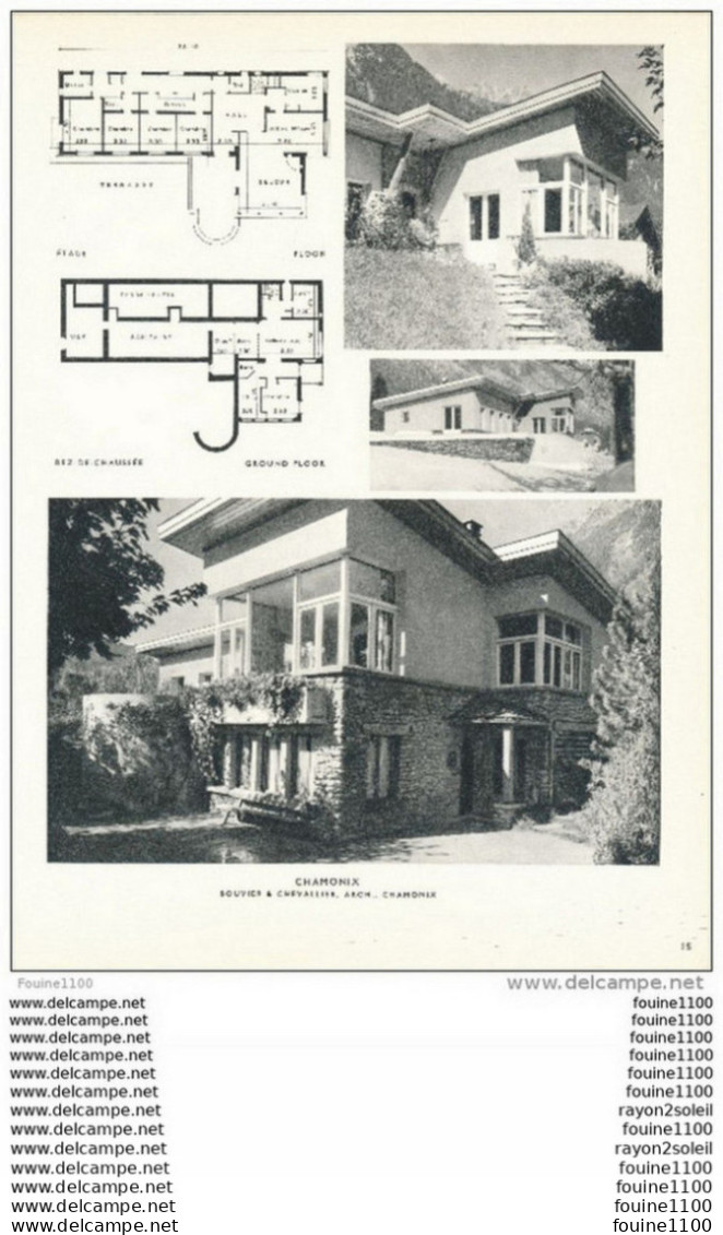 Architecture Ancien Plan De Chalet à  CHAMONIX  ( Architecte Bouvier & Chevallier à Chamonix   ) - Architecture