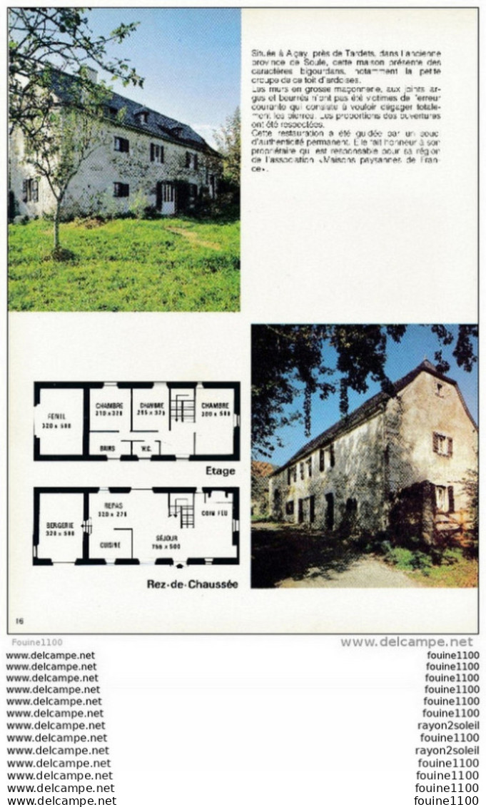 Architecture Plan / Photo D' Une Maison Située à ALCAY ( Près De Tardets ) - Architectuur