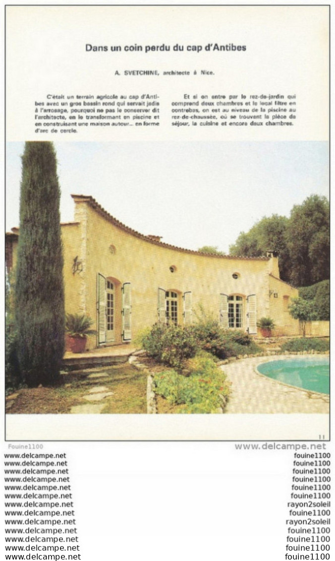 Architecture Plan / Photo D'une Maison / Villa Au CAP D' ANTIBES ( Architecte A. Svetchine à Nice  ) - Architecture