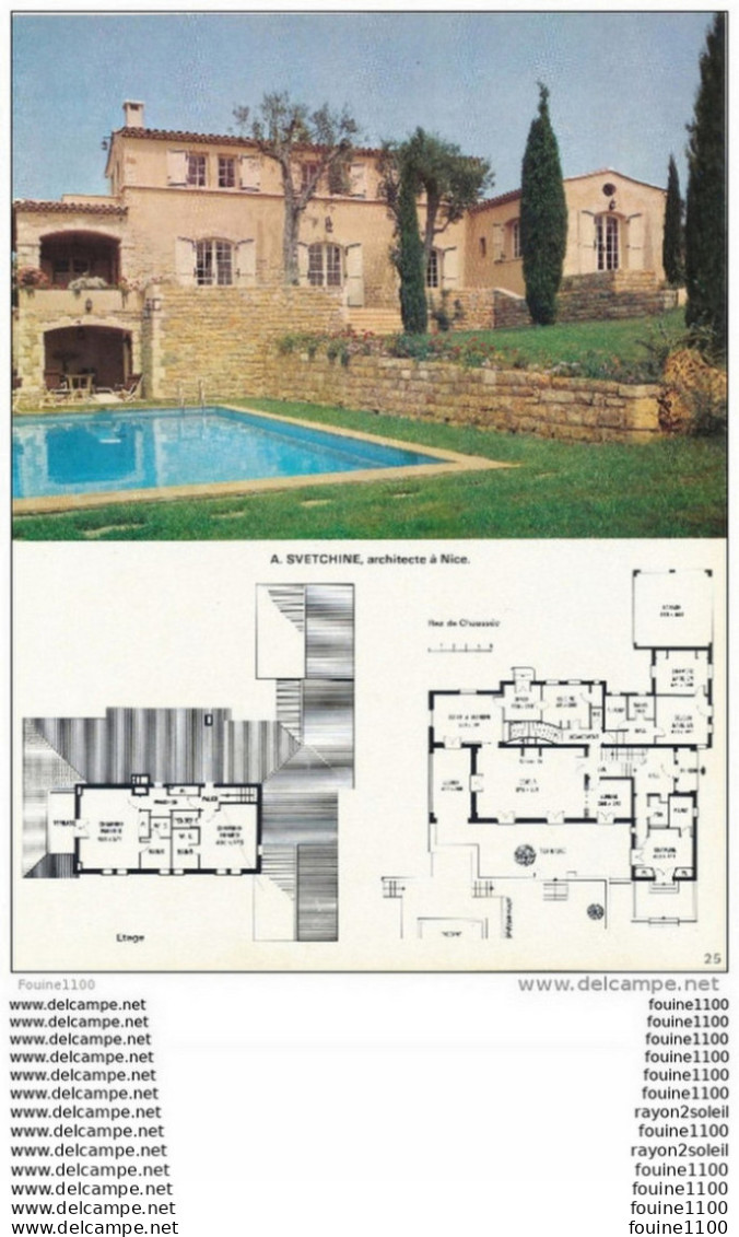 Architecture Plan / Photo D' Une Maison / Villa  Sur Une Colline Près De GRASSE  ( Architecte A. Svetchine à Nice ) - Architettura