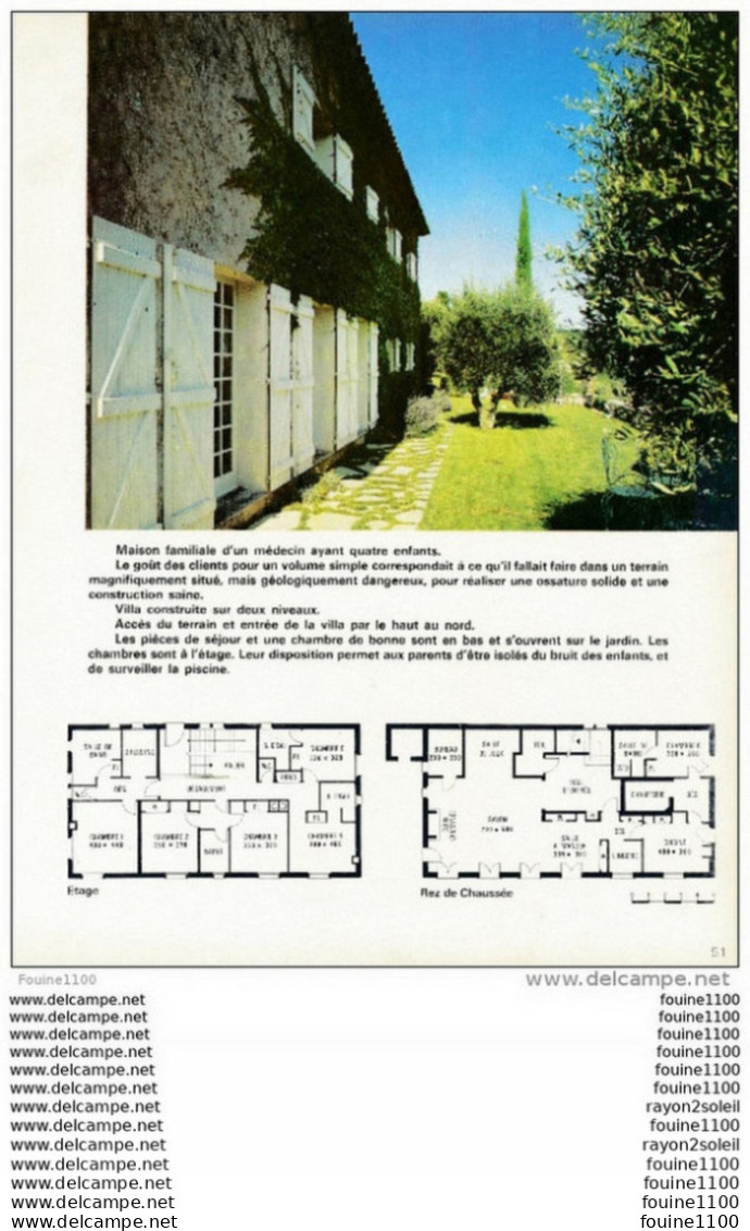 Architecture Plan / Photo D'une Villa Dans Une Pinède Au CAP FERRAT ( Architecte A. Svetchine à Nice ) - Architecture