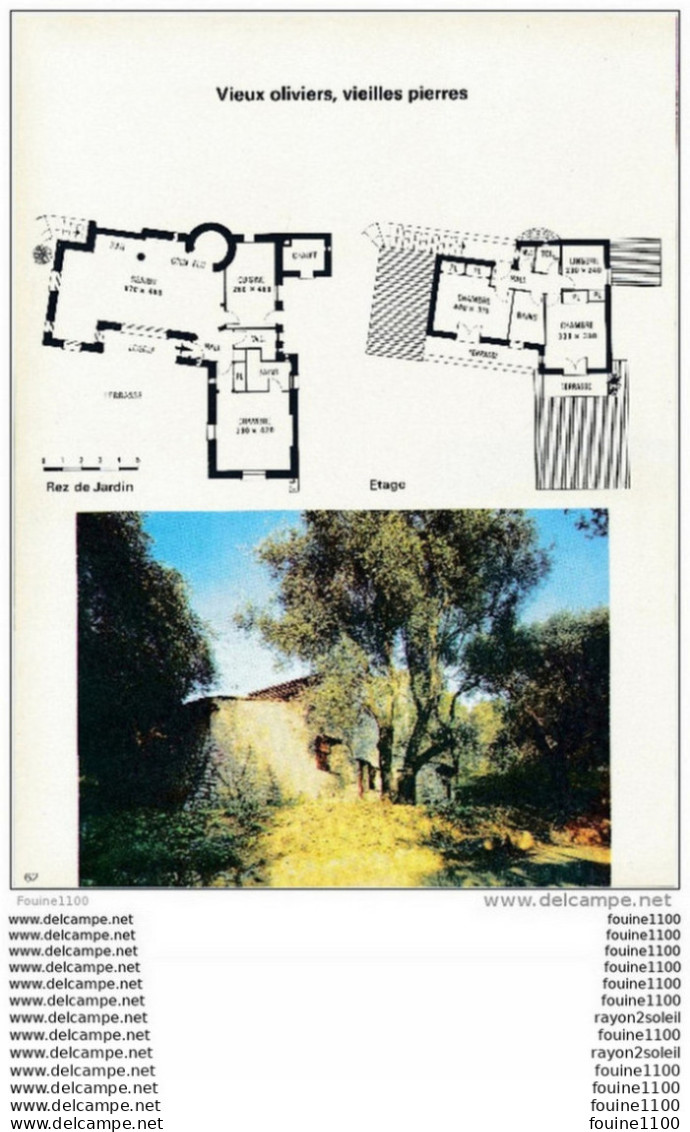 Architecture Plan / Photo D'une Villa Au Pied Du Village De CABRIS  ( Architecte J. Mallaval à Grasse  ) - Architettura