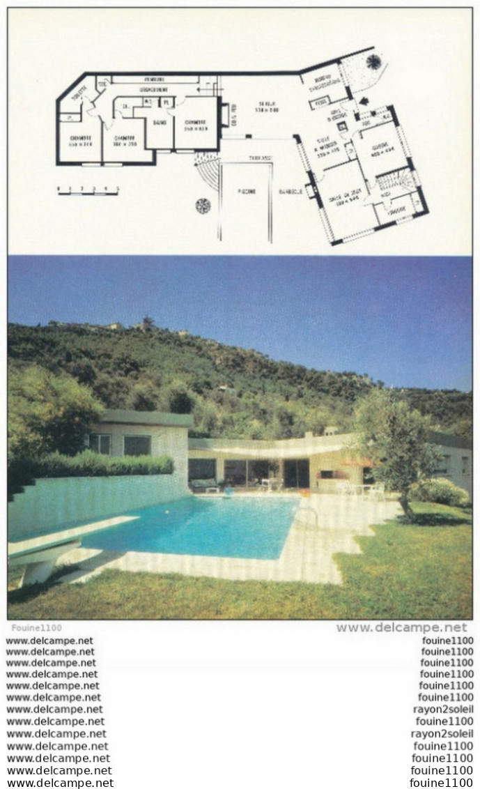 Architecture Plan / Photo D'une Villa Au Pied Du Village De CABRIS  ( Architecte J. Mallaval à Grasse  ) - Architettura