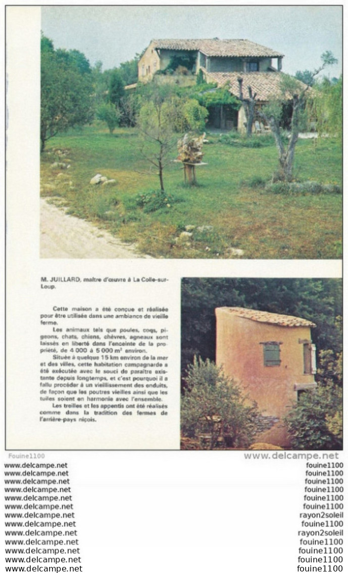 Plan / Photo D'une Villa à Flanc De Coteau Au Dessus De SAINT PAUL De Vence Je Pense ( Architecte A. Svetchine à Nice  ) - Architektur