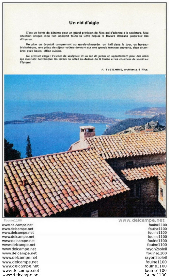 Plan / Photo D'une Villa à Flanc De Coteau Au Dessus De SAINT PAUL De Vence Je Pense ( Architecte A. Svetchine à Nice  ) - Arquitectura