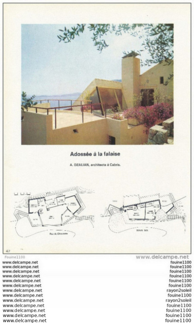 Architecture Plan / Photo D'une Maison / Villa Sur Le Plateau De CASTELLARAS ( Architecte P. Fevrier à Nice ) - Architectuur