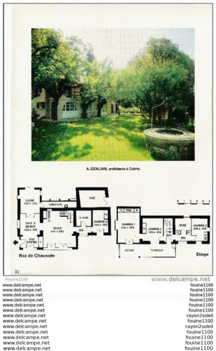 Architecture Plan / Photo D' Une Bergerie Transformée En Habitation ( ( Architecte A. DZALIAN à CABRIS ) - Architectuur